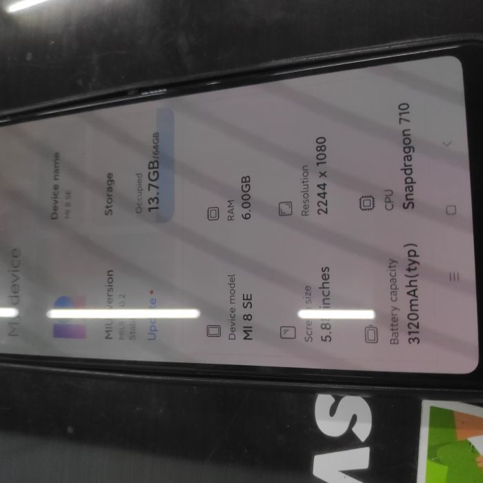 Service HP Android Xiaomi Mi8 SE (64GB+4GB RAM) M1805E2A, warna Merah masalah , keluar dari mode fastboot. Spek RAM 4 GB. Spek Internal Storage 64 GB. Kondisi android saat ini : Menyala namun tidak kelihatan masuk OS tidak, Masih ingat akun Google, Masih ada dus dengan IMEI yang sama dengan HP