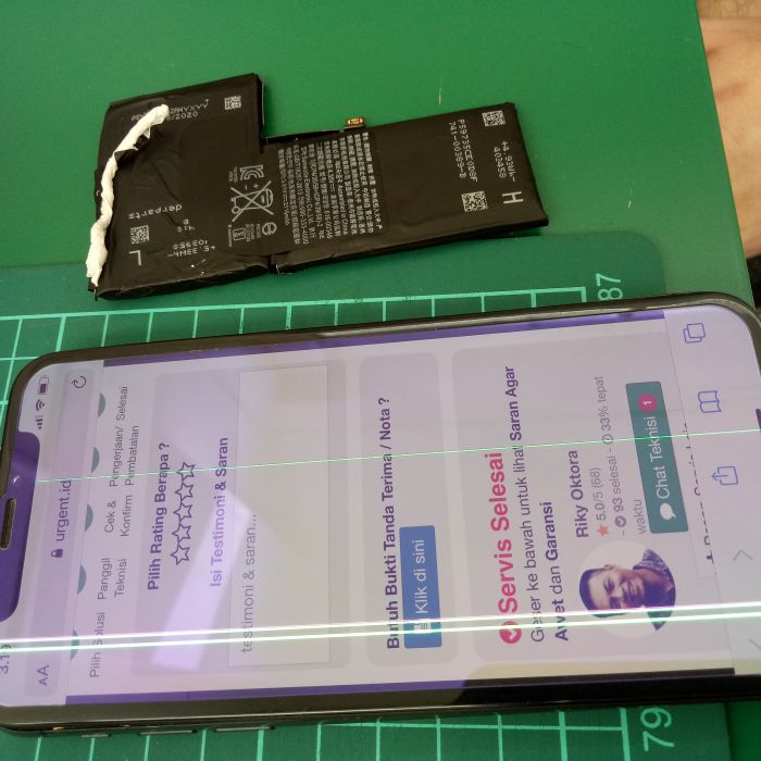 Service iphone iphone iPhone X masalah , Baterai Drop Cepat Habis atau Kembung . Ganti Baterai