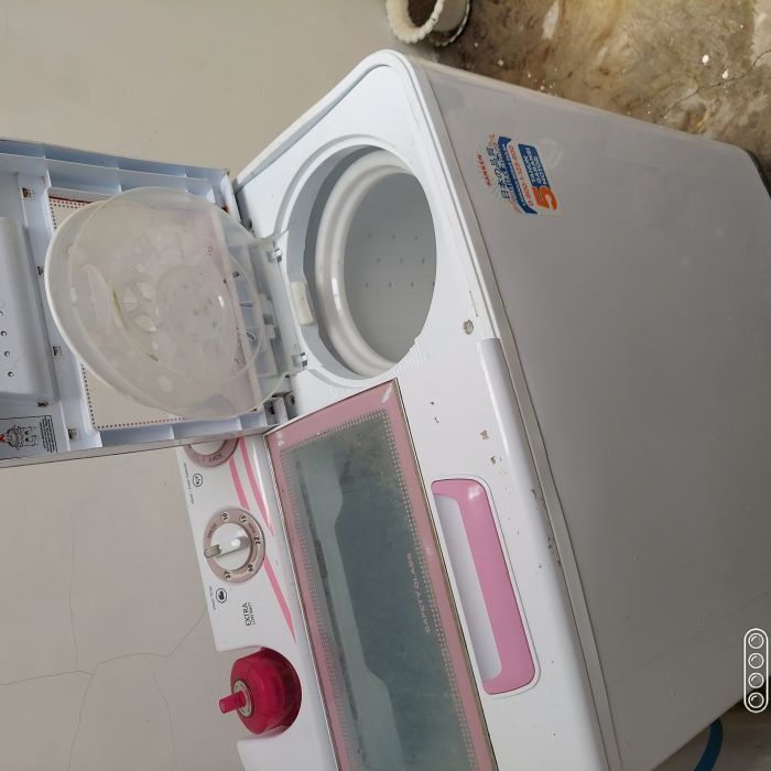 Service mesin cuci Sanken 2 tabung TW-1123GX masalah , Bagian pengering mesin cuci tidak berputar sebagaimana mestinya