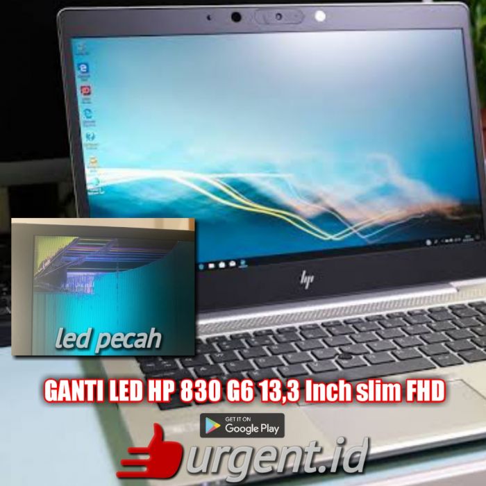 Service laptop HP Eitebook 830 G6 masalah Layar lcd rusak. Kondisi laptop saat ini :  Menyala namun layar bermasalah,