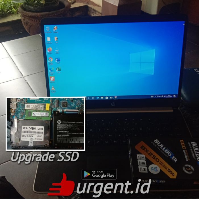 Service laptop hp Hp notebook 14s-CF2030TX intel core i5-10210u masalah Laptop lambat sekali walaupun memory masih belum penuh