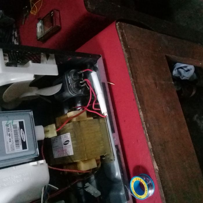 Service microwave Kris P90D23L-ZS masalah , Microwave tidak hangat atau panas