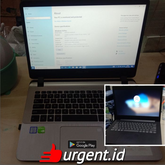 Service laptop Asus A407U masalah Lambat.Error . Install Ulang