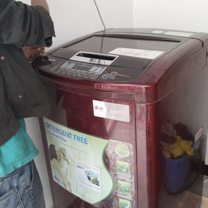 Service mesin cuci LG WF-S1100CR masalah , Mesin cuci tidak dapat diisi air