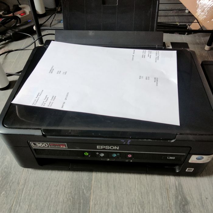 Service printer Epson L360 L360 masalah Hasil cetak putus-putus