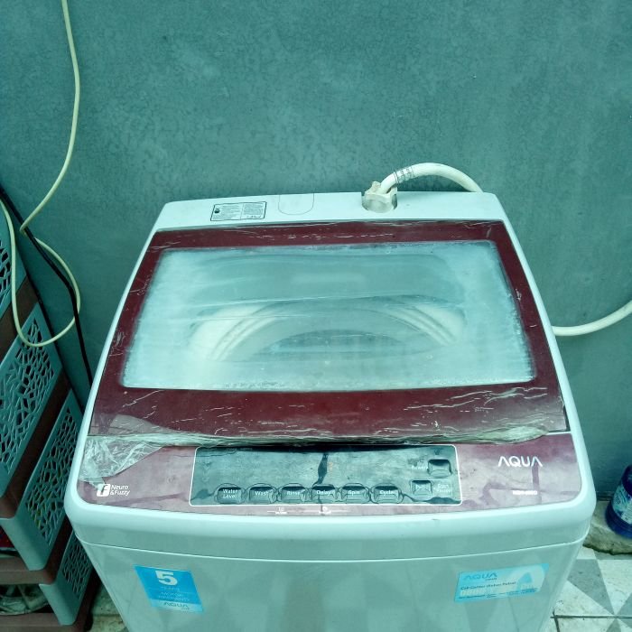Service mesin cuci Aqua AQW-88D masalah Pengering tidak mau berputar pada mesin cuci bukaan atas