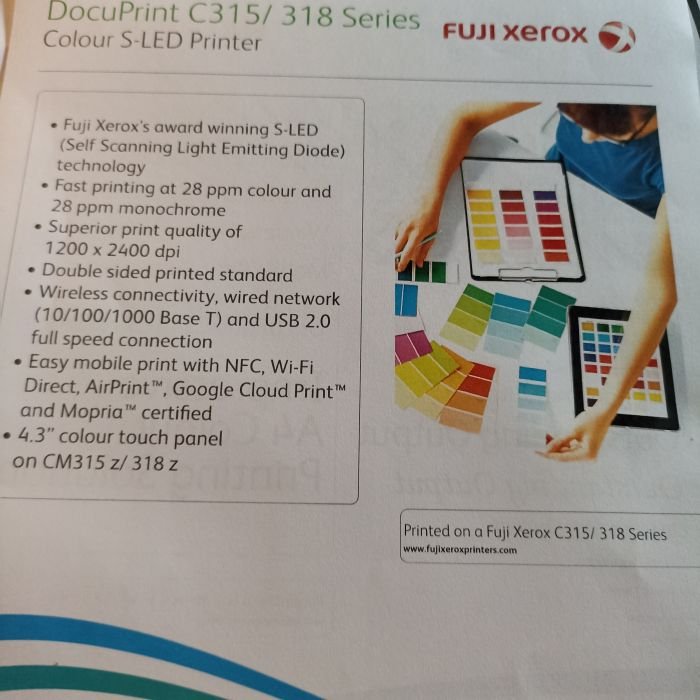 Service printer Fuji Xerox Docuprint CM315z masalah Kertas macet (paper jam)