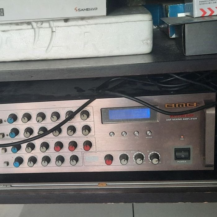 Service amplifier Bmb DA 2700 DSP masalah Mic tidak konek, power output ke speaker aman kyanya rumah colokanya bermasalah