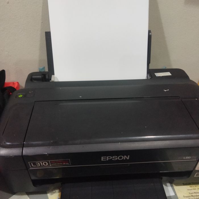 Service printer Epson L310 masalah Lampu tinta dan kertas nyala terus secara bergantian