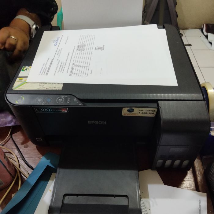 Service printer Epson L3110 L3110 masalah Kertas macet (paper jam)