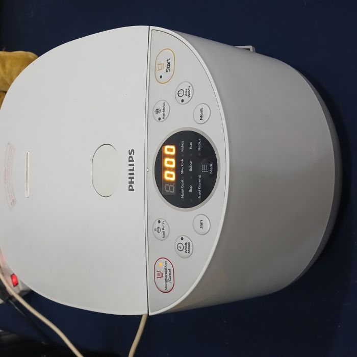 Service rice cooker philips HD4515/33 masalah , Nasi menjadi kuning dan bau