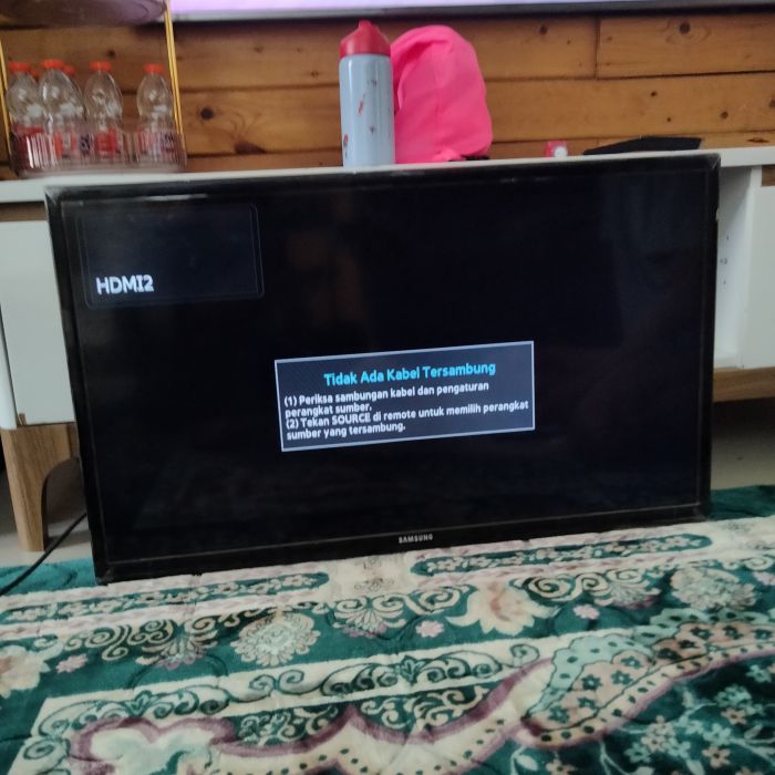 Service tv samsung terkena petir masalah TV mati total . tidak bisa dinyalakan