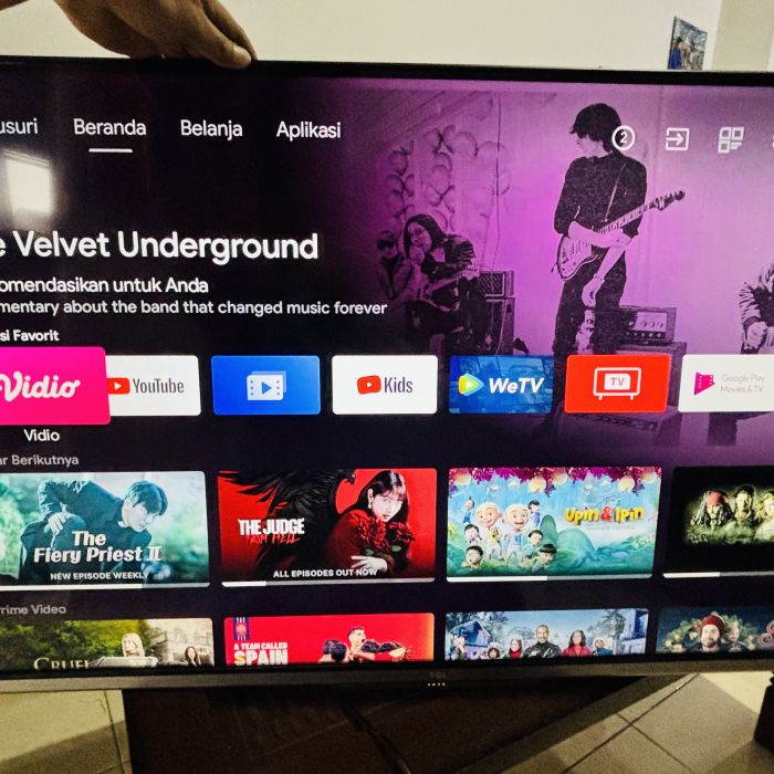 Service tv Tcl 43A20 masalah , Gambar TV bermasalah