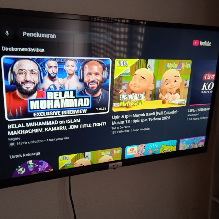 Service tv TCL series A32 kalau tidak salah masalah tiba tiba tidak ada gambar muncull,, TV tidak menampilkan gambar dan suara