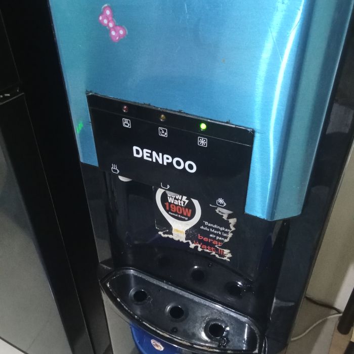Service dispenser Denpoo Denpoo galon bawah masalah Air dingin tidak berfungsi kemngkinan kipas bermasalah, Air Tidak Panas Atau Dingin