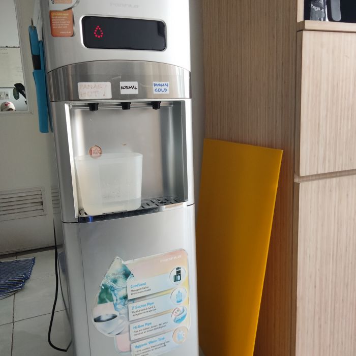 Service dispenser Panfila PWD-P333RS masalah Kran air panas, bocor. Netes terus., Cek dahulu saja (belum servis)