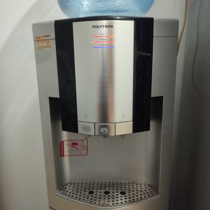 Service dispenser Plytron 107G masalah Tombol air biasa patah dan air dingin tidak jalan, Cek dahulu saja (belum servis)