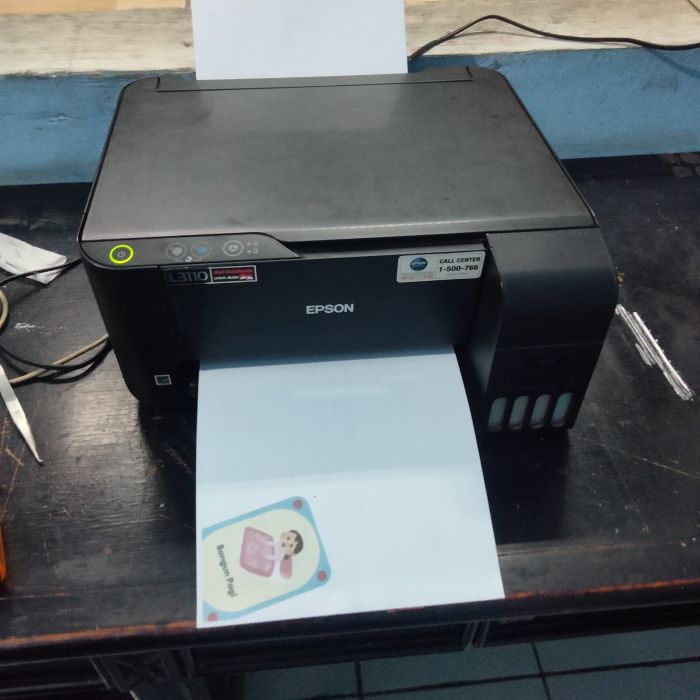 Service printer Epson L 3110 masalah Kertas suka macet masuk, Kertas macet (paper jam)